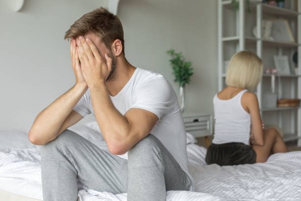 Couple experiencing relationship difficulties due to erectile dysfunction — discreet ED treatment available at Boost Health Clinic